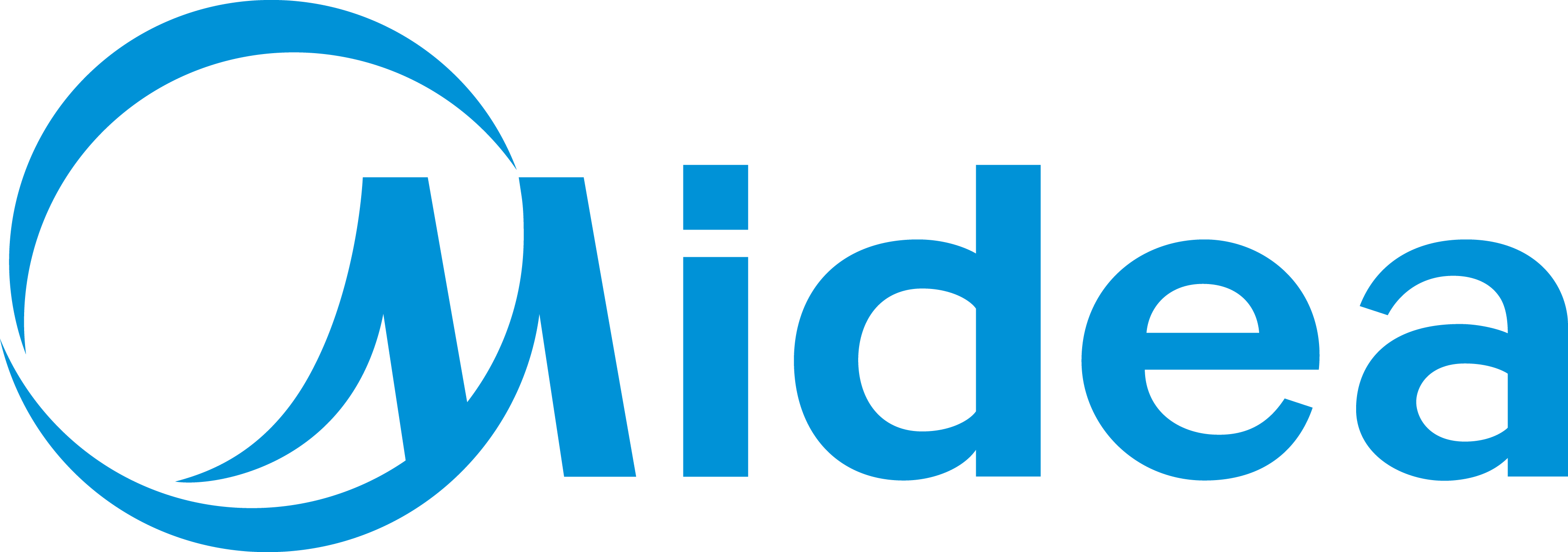 Midea logo home ac system